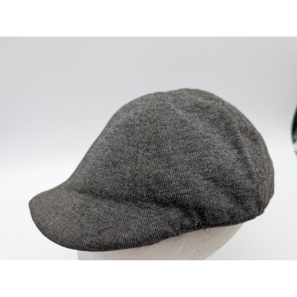 Boston Scally Co Grey Textured Cotton Flat Cap Scally Hat XL Mens